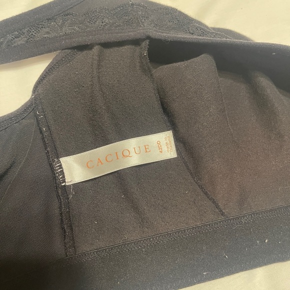 Lot of 2 Cacique bras wire free 42DD one front closure one back closure wireless - Picture 7 of 7